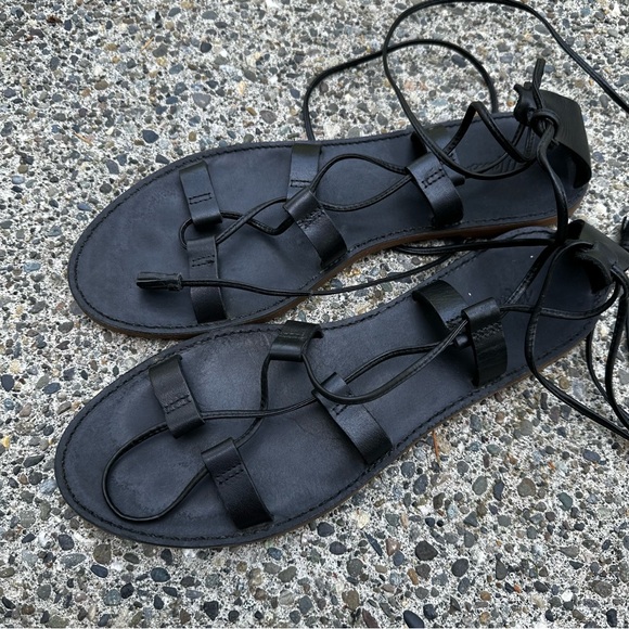 Madewell The Boardwalk Lace Up Sandals - Picture 7 of 8